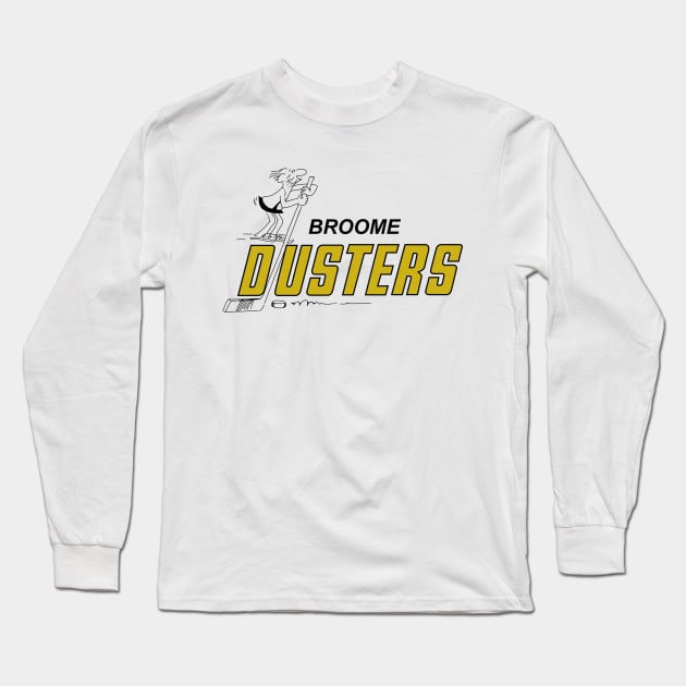 Defunct - Broome Dusters Hockey 1974 Long Sleeve T-Shirt by LocalZonly